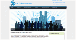 Desktop Screenshot of aanddrecruitment.com