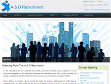 Tablet Screenshot of aanddrecruitment.com
